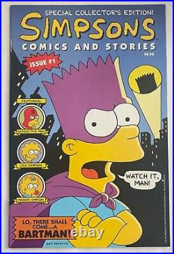 #1 Simpson Comics and Stories, Bartman and Radioactive Man with Poster