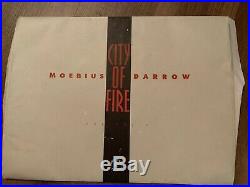 10 City Of Fire Moebius Geof Darrow Portfolio Prints With Folder Dark Horse