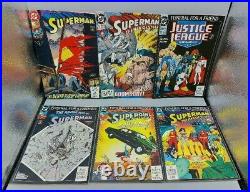 17 Comic Lot Death of Superman Funeral for a Friend Doomsday Supermen Poster