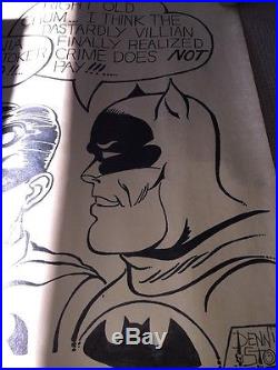 1966 Batman & Robin Original Art. With The Joker-DRAWN IN 1966! 24x32 Amazing