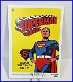 1966 Superman 10x14 Wrapper Art Poster 2018 Topps 80th Anniversary