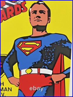 1966 Superman 10x14 Wrapper Art Poster 2018 Topps 80th Anniversary