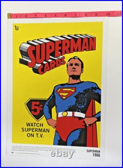 1966 Superman 10x14 Wrapper Art Poster 2018 Topps 80th Anniversary