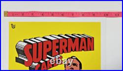 1966 Superman 10x14 Wrapper Art Poster 2018 Topps 80th Anniversary