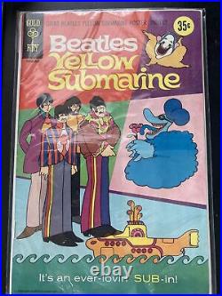 1968 Beatles Yellow Submarine Comic Book with Attached Unfolded Poster Gold Key