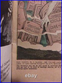 1969 Gold Key DARK SHADOWS comic #3-POSTER INTACT-Barnabas photo cover