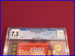 1969 RARE 1st ISSUE BEATLES YELLOW SUBMARINE WithPOSTER COMIC BOOK CGC 7.5