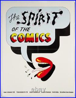 1969 SPIRIT OF THE COMICS Poster INSTITUTE OF CONTEMPORARY ART ICA UPENN Pop Art