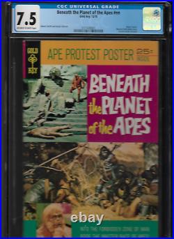 1970 1st ISSUE BENEATH THE PLANET APES GOLD KEY COMIC BOOK CGC WithPOSTER