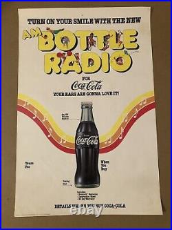 1970s Coca-Cola Bottle Radio Poster 30x20
