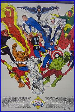 1973 Jim Steranko art FOOM Poster. Friends Of Old Marvel