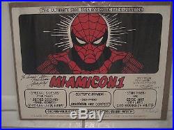 1975 Marvel Comics Convention Spider-Man Poster Given To Stan Lee Marvelmania