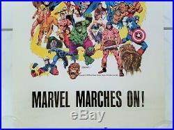 1975 Marvel Comics Super Heroes Promo Poster John Buscema Stan Lee Marvelmania