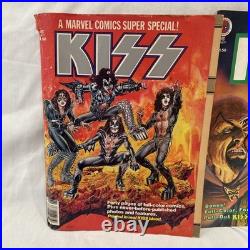 1977 & 1978 Kiss Marvel Comics Super Special Comic Book With Poster Centerfold