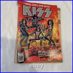 1977 & 1978 Kiss Marvel Comics Super Special Comic Book With Poster Centerfold