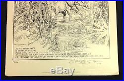 1977 Burne HogarthJungle tales of Tarzan Signed Print 71/100 E. R. Burroughs
