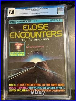 1977 Close Encounters of the Third Kind Poster Book #1 CGC 7 UFO's