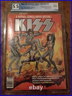 1977 Marvel Comics KISS Real Blood Ink Super Special Comic #1 With Poster PGX 5.5