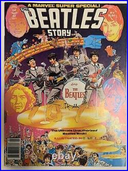 (1978) Marvel Super Special #4 The Beatles Story! George Perez Art! With Poster