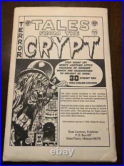 1979 30 Tales From The Crypt Of Terror EC Comics Cover Poster Portfolio
