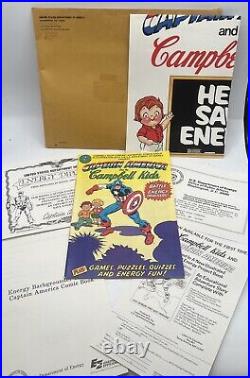 1980 Captain America and Campbell Kids Comic Book BUNDLE 14x24 Poster COMPLETE