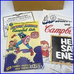 1980 Captain America and Campbell Kids Comic Book BUNDLE 14x24 Poster COMPLETE