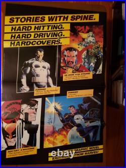 1980s-1990s Marvel 26 promo posters Wolverine X-Men Conan Punisher, BlackPanther