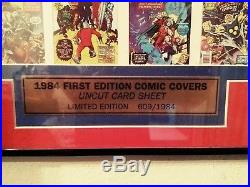 1984 FIRST EDITION MARVEL Comics UNCUT SHEET #/1984 COA Hulk Fantastic Four