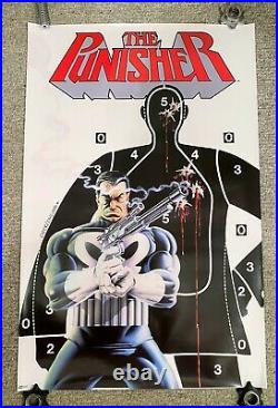 1987 Punisher Rare Vtg Poster 22x34 Mike Zeck Marvel Press Comic Cover Target