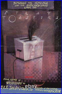 1988 Bill Sienkiewicz Art Stray Toasters Original Comic Promo Poster Rare Epic