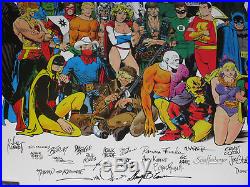 1988 History of the DC Universe posterJLA/Batman/Superman/Wonder Woman/Watchmen