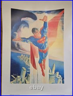 1988 VINTAGE Superman First Team Print Autographed withCOA