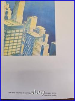 1988 VINTAGE Superman First Team Print Autographed withCOA