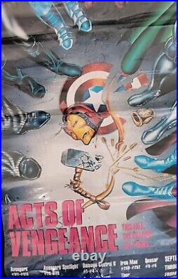 1989 Marvel Avengers comic book poster Acts of Vengeance