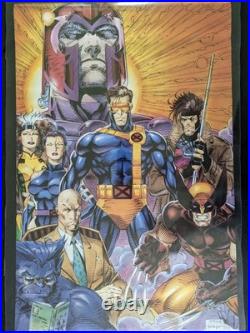 1991 1992 X-Men Legends Vol 1 Mutant Genesis Jim Lee Joe Chiodo Poster Rare USED
