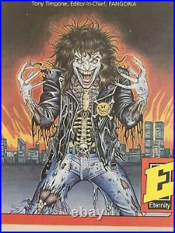 1991 Malibu Eternity Comics Promo Poster Evil Ernie Single Page Rare Non Glossy