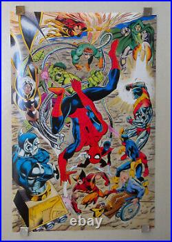 1991 Marvel Comics Universe posterX-Men, Spider-man, Wolverine, Hulk, Dr Doom, Storm
