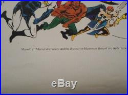 1992 50x50 reprint(1982)Marvel Universe poster by Ed Hannigan & Joe Rubenstein