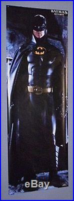 1992 Keaton Batman Returns 70x 25 Dark Knight movie DC Comics 1990's door poster