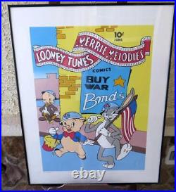1992 Warner Brothers Looney Tunes Comics Seriograph Poster Le Of 500