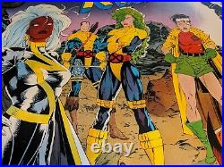 1992 X-MEN Giant Size Poster #130 Rolled 59X30 Jim Lee Scott Williams Vintage