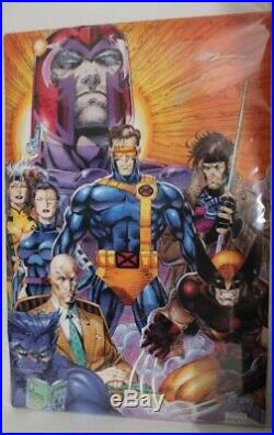 1992 X Men Mutant Genesis Grounded Poster Signed Jim Lee Claremont 22 X 34 Oop