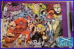 1992 X-Men Villains Gallery 34x22 Marvel Comics Art Poster #113 Jim Lee New Rare