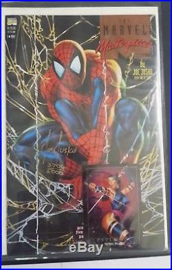 1993 Marvel Masterpieces Poster Book Collection Joe Jusko autographed (CB-106)