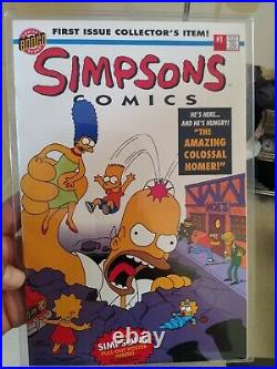 1993 Simpsons Bongo Comics #1 with poster intact