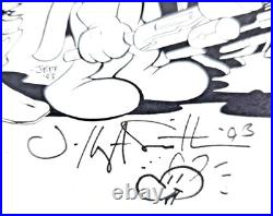 1993 Spawn Cerebus Parody Prints Starchild Artist signed by Smith and Dave Sim