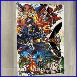 1995 WOLVERINE ON SALE WINDOW CLING & 1996 AMALGAM MARVEL Poster New Sealed