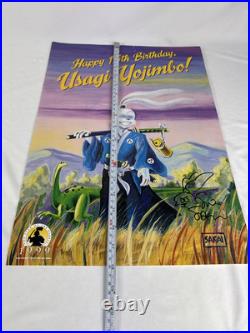 1999 Signed Stan Sakai Usagi Yojimbo Poster Autographed & 3 Comic Books