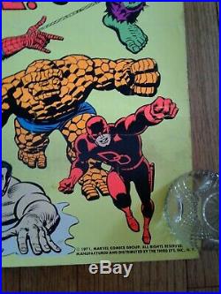 2 Blacklight 1971 Marvel Poster (s) Super Heroes & Captain America Third Eye Inc