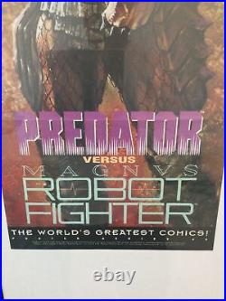 2 Folded Promo Posters Predator Versus Magnus Robot Fighter Dark Horse 27 X 10